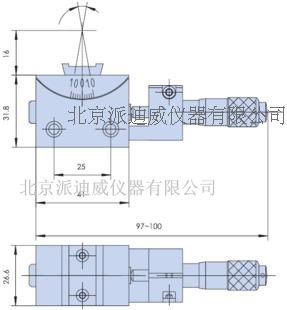 PT-SD305精密型手動(dòng)角位臺(tái) 分厘卡 微分頭 手動(dòng)位移臺(tái) 角度移動(dòng)臺(tái)