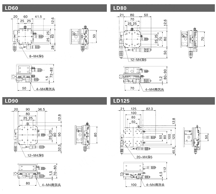 XYZ三軸位移臺(tái)精密位移平臺(tái)多維平臺(tái)升降臺(tái)手動(dòng)平移臺(tái)