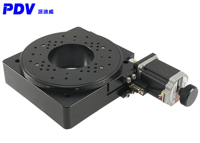 PX110-200精密電動旋轉臺 蝸輪蝸桿 中空旋轉臺 定位臺 分度盤